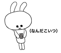 Friendly invective rabbit sticker #4684045