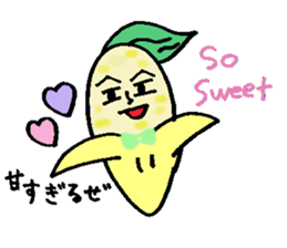 Green meat family sticker #4684099