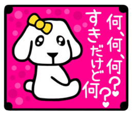 TOY POODLE LOVE STICKER sticker #4684705