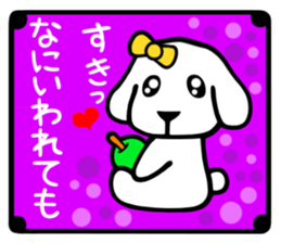 TOY POODLE LOVE STICKER sticker #4684720