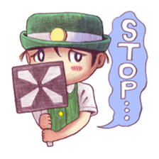 a station employee girl "Ikumi" sticker #4684771