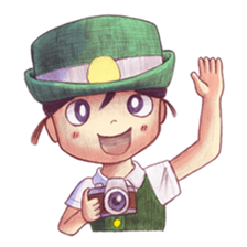 a station employee girl "Ikumi" sticker #4684772