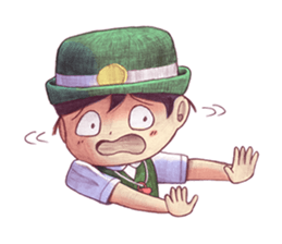 a station employee girl "Ikumi" sticker #4684775