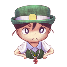 a station employee girl "Ikumi" sticker #4684776