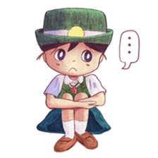 a station employee girl "Ikumi" sticker #4684781