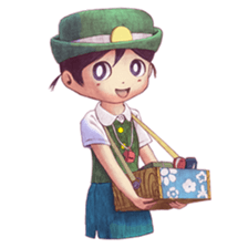 a station employee girl "Ikumi" sticker #4684784