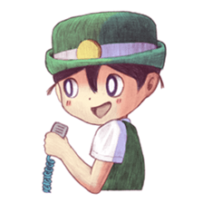 a station employee girl "Ikumi" sticker #4684786