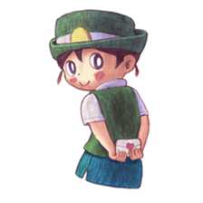 a station employee girl "Ikumi" sticker #4684790