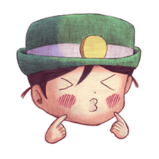 a station employee girl "Ikumi" sticker #4684791