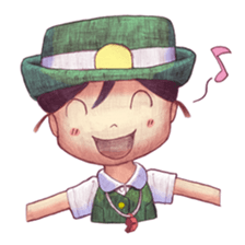 a station employee girl "Ikumi" sticker #4684793