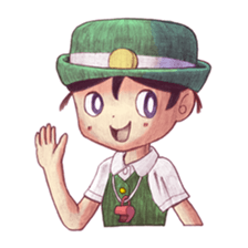 a station employee girl "Ikumi" sticker #4684794