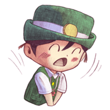 a station employee girl "Ikumi" sticker #4684795