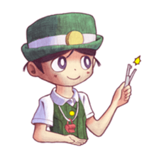 a station employee girl "Ikumi" sticker #4684799