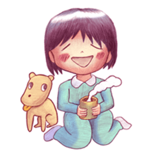 a station employee girl "Ikumi" sticker #4684806