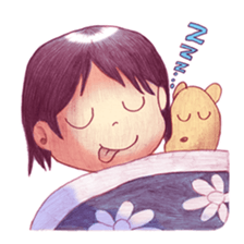 a station employee girl "Ikumi" sticker #4684807