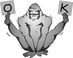 RARIGO of a gorilla3 sticker #4684890