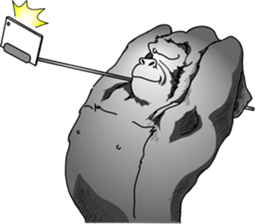 RARIGO of a gorilla3 sticker #4684892