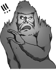 RARIGO of a gorilla3 sticker #4684895