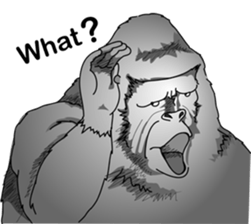 RARIGO of a gorilla3 sticker #4684897