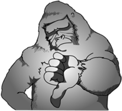 RARIGO of a gorilla3 sticker #4684903