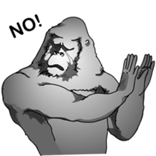 RARIGO of a gorilla3 sticker #4684904