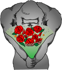 RARIGO of a gorilla3 sticker #4684909