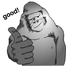 RARIGO of a gorilla3 sticker #4684911