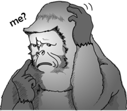 RARIGO of a gorilla3 sticker #4684914