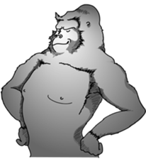 RARIGO of a gorilla3 sticker #4684915