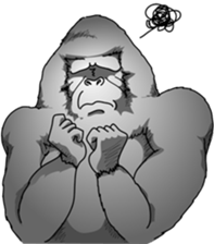 RARIGO of a gorilla3 sticker #4684918