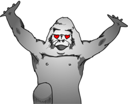 RARIGO of a gorilla3 sticker #4684922