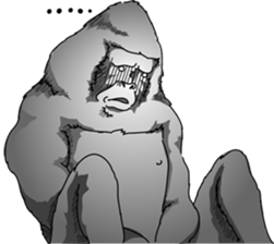 RARIGO of a gorilla3 sticker #4684924