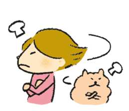 kimi and mocomoco sticker #4685001