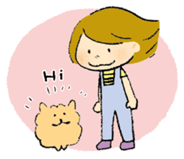 kimi and mocomoco sticker #4685006