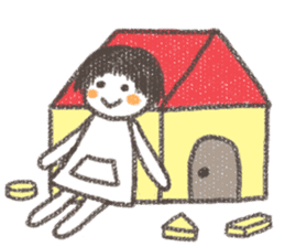 Talking cat and Doll sticker #4685165