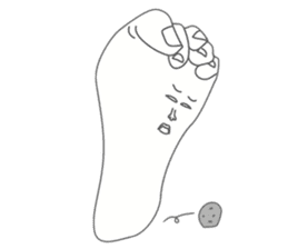 I am foot. sticker #4685228