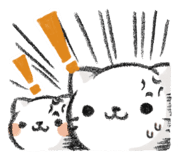 MUKANEKO-Angry Cat- sticker #4685417