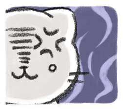 MUKANEKO-Angry Cat- sticker #4685422