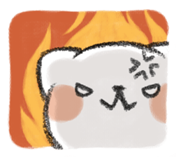 MUKANEKO-Angry Cat- sticker #4685423