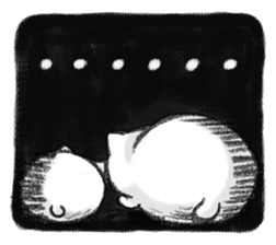 MUKANEKO-Angry Cat- sticker #4685431