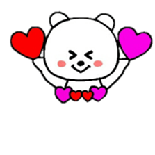 heart bear1 sticker #4686773