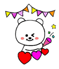 heart bear1 sticker #4686791