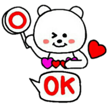 heart bear1 sticker #4686806