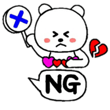 heart bear1 sticker #4686807