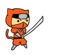 cat ninja "nyanja" sticker #4686935