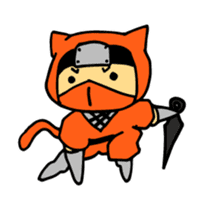 cat ninja "nyanja" sticker #4686941