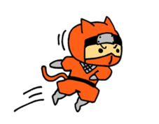 cat ninja "nyanja" sticker #4686943