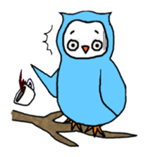 I am an owl. sticker #4687131