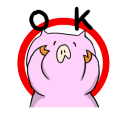a lazy pig sticker #4688744