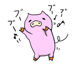 a lazy pig sticker #4688756